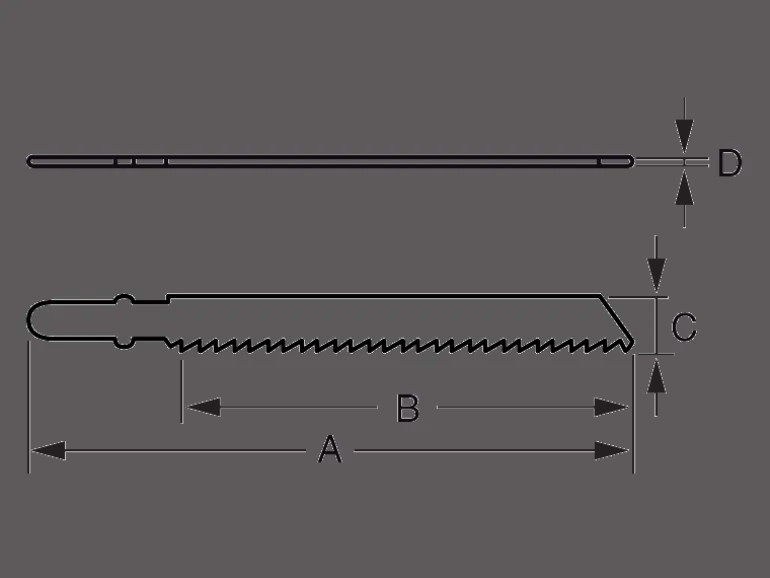 Bahco sticksågblad metall 107mm