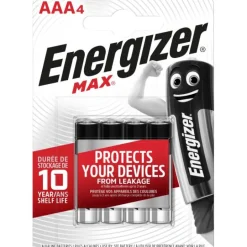 Energizer Batteri AAA LR03 4-pack