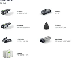 Festool Batterislip Delta DTSC 400 3,0 I-Set