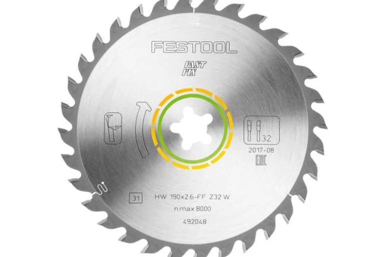 Festool Sågklinga Trä HW 190x2,6 FF W32
