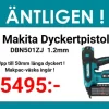 Makita DBN501ZJ Dyckertpistol 18 volt