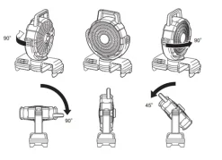 Makita DCF203Z Fläkt 18V