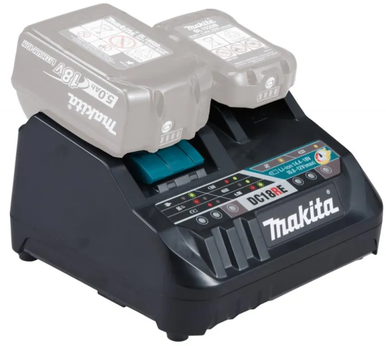 Makita DC18RE Snabbladdare 12Volt +18Volt