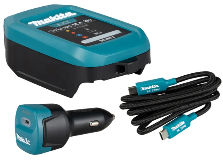 Makita DC18SJ Billaddare-set 18V