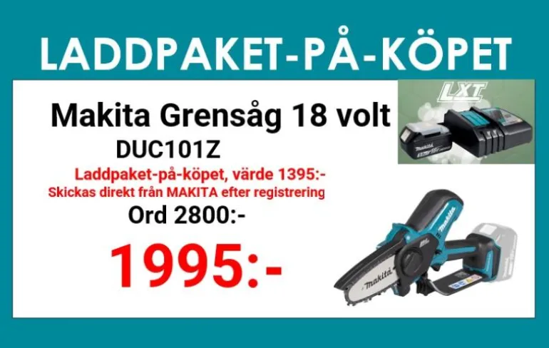 Makita DUC101Z Grensåg 18V (10cm)