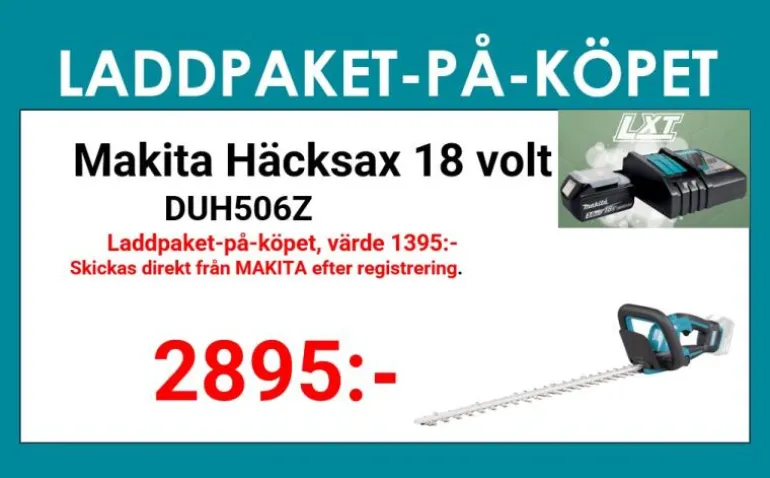 Makita DUH506Z Häcksax 18V • 500 mm • 20 mm