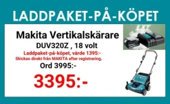 Makita DUV320Z Vertikalskärare 18V