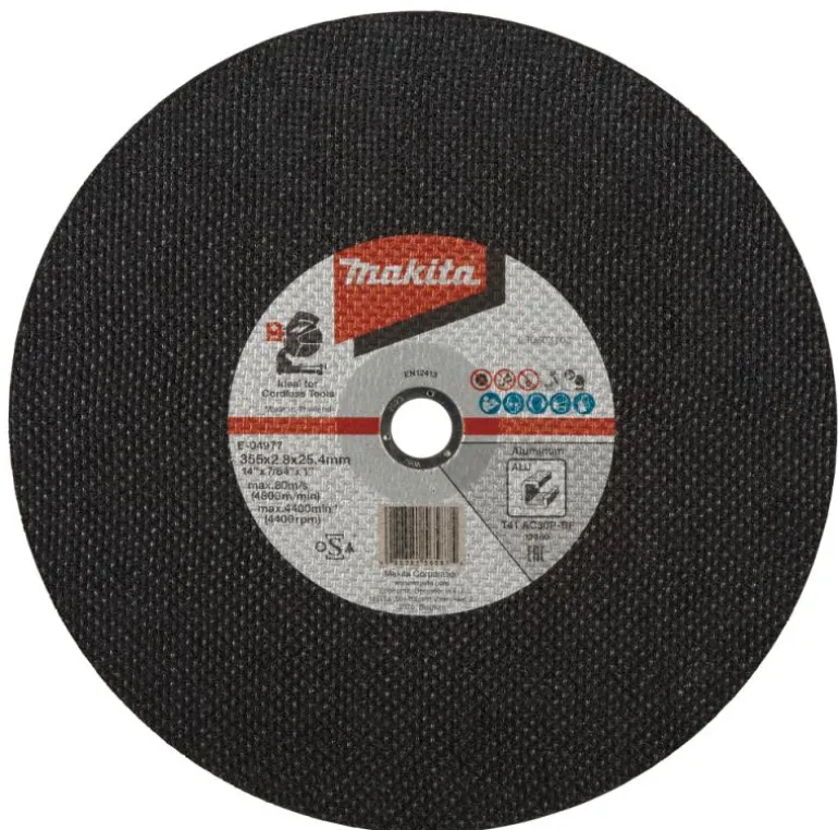 Makita kapskiva 355x2,8 mm 5-pack , aluminium