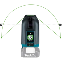 Makita SK106GDZ Kryss- och punktlaser 12V(Grön)