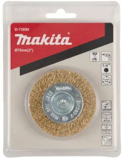 Makita Skivborste 75mm • mässing