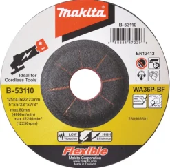 Makita Slipskiva 125x4mm Metall, Rostfritt