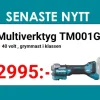 Makita TM001GZ Multiverktyg 40 Volt