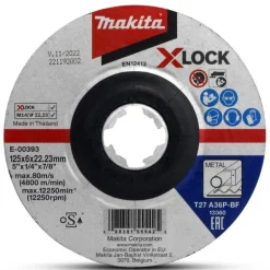 Makita X-lock Slipskiva 125x6 mm metall