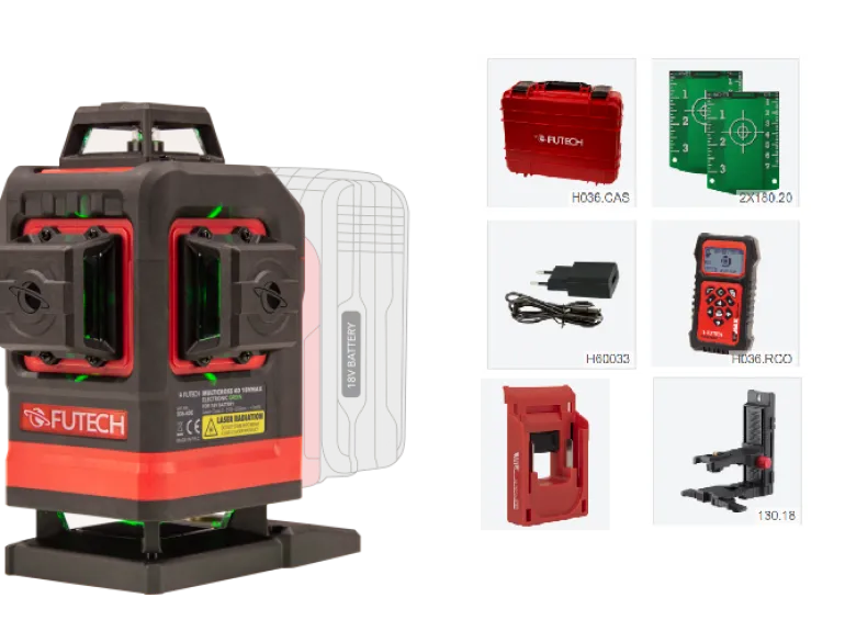 Multilinjelaser 4D 18Volt MAX Fjärr