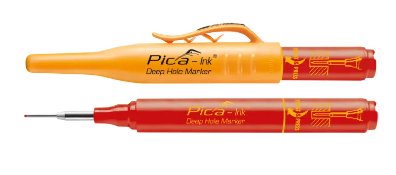 Pica Ink Djuphålsmärkpenna röd