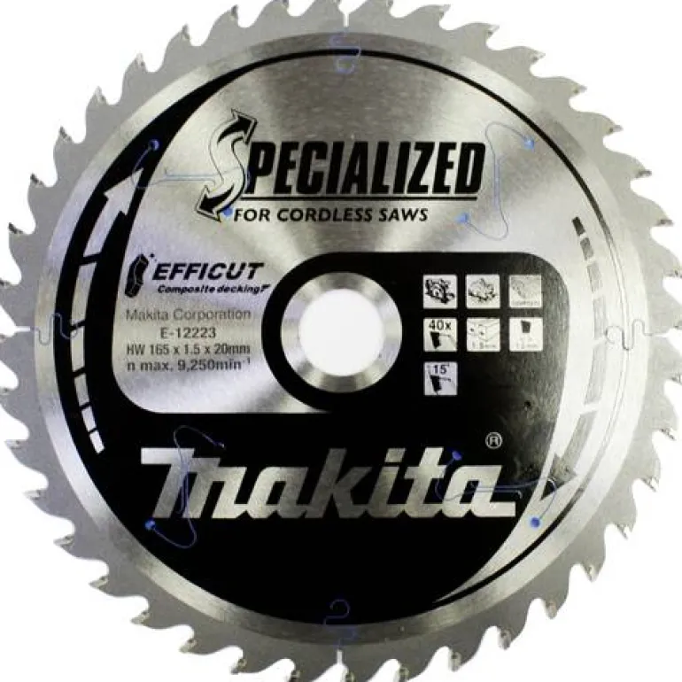 Sågklinga Aluminium 165x20x1,5 54T Efficut