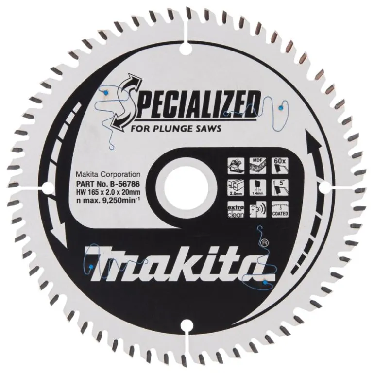 Sågklinga MDF 165x20x2,0 60T Specialized • Hi-ATB