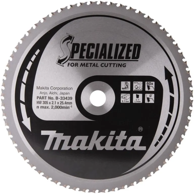 Sågklinga Metall 305x25,4x2,1 60T Specialized