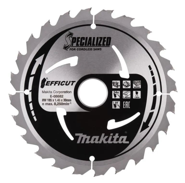 Sågklinga Trä 185x30x1,45 24T Efficut