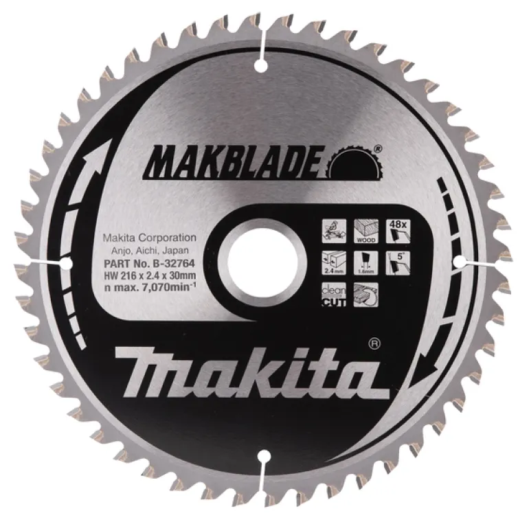 Sågklinga Trä 216x30x2,4 48T Makblade