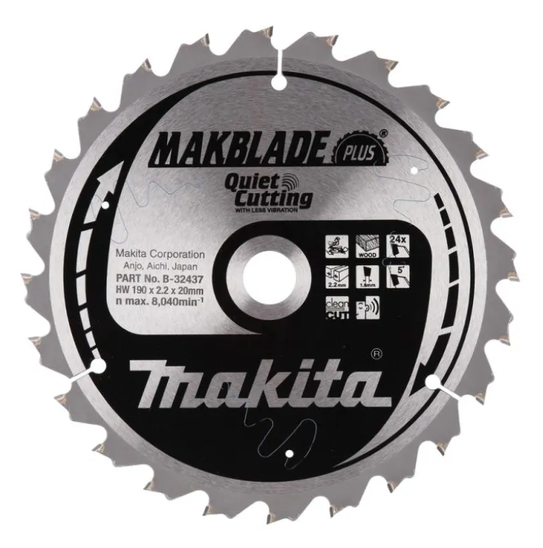 Sågklinga Trä 190x20x2,2 24T Makblade PLUS