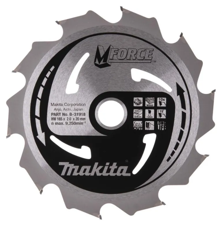 Sågklinga Trä 165x20x2,0 10T M-Force