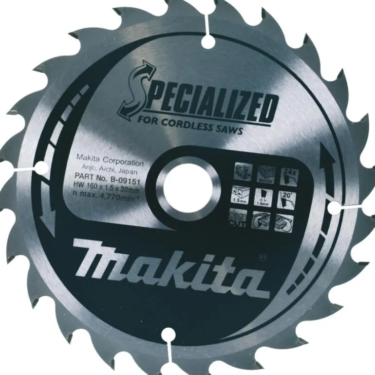 Sågklinga Trä 160x20x1,5 24T Specialized