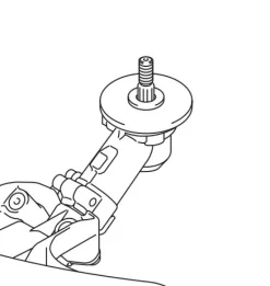 Trimmerhuvud Tap&Go • spindel • 2,7 mm