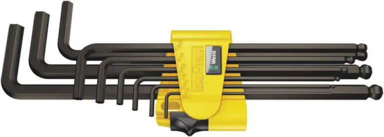 Wera 950/9 L-Nyckelsats insex 9-delar -tummått