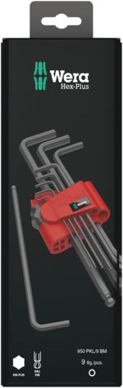 Wera L-Nyckelsats insex 9-delar