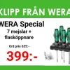 Wera Skruvmejselsats KK 7 Heavy metal 7-delar